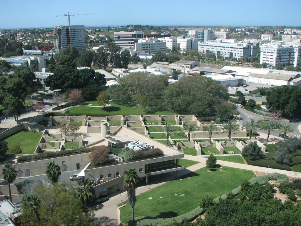 Vista aérea del campus del Instituto Weizmann