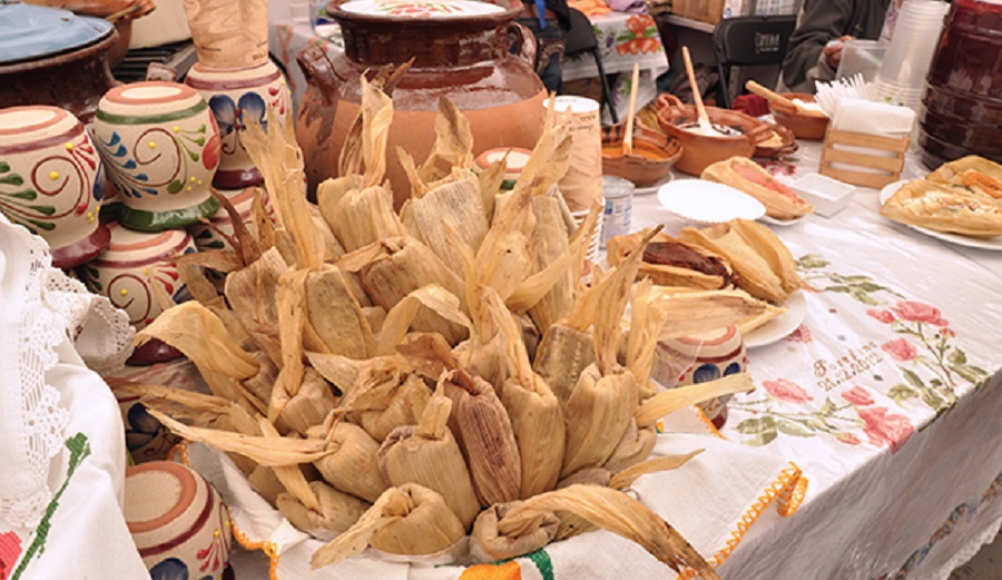 Festival del Tamal para celebrar el 2 de febrero en el Zócalo