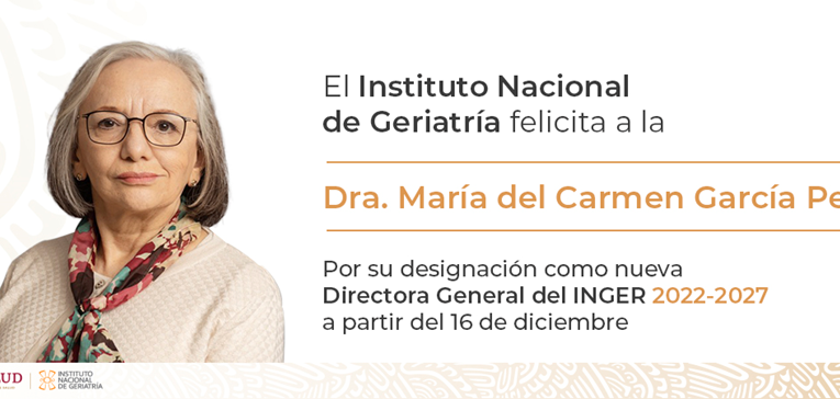 Relevos en el INGER, su nueva titular es la Doctora María del Carmen García Peña